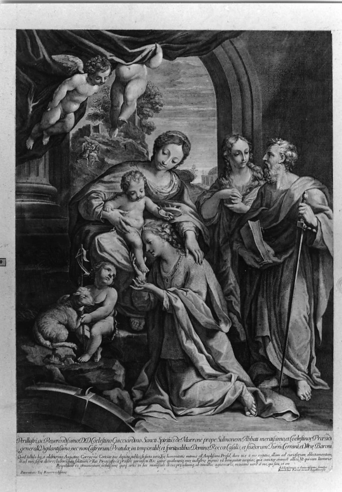 Madonna con Bambino, Santa Caterina d'Alessandria, Santa Maria Maddalena, San Paolo e San Giovannino - Collezione Remondini. Bassano del Grappa. Vicenza